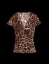 Marks & Spencer "Animal Print V-Neck Top"
